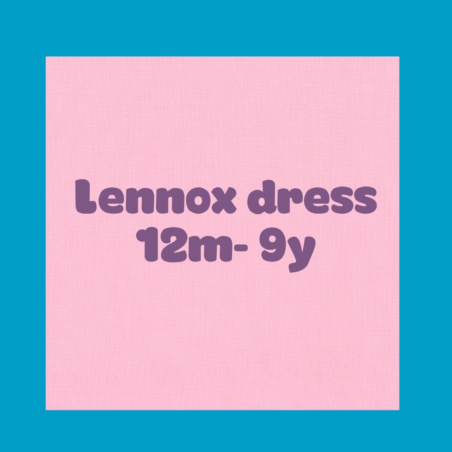Lennox dress ss or long sleeve