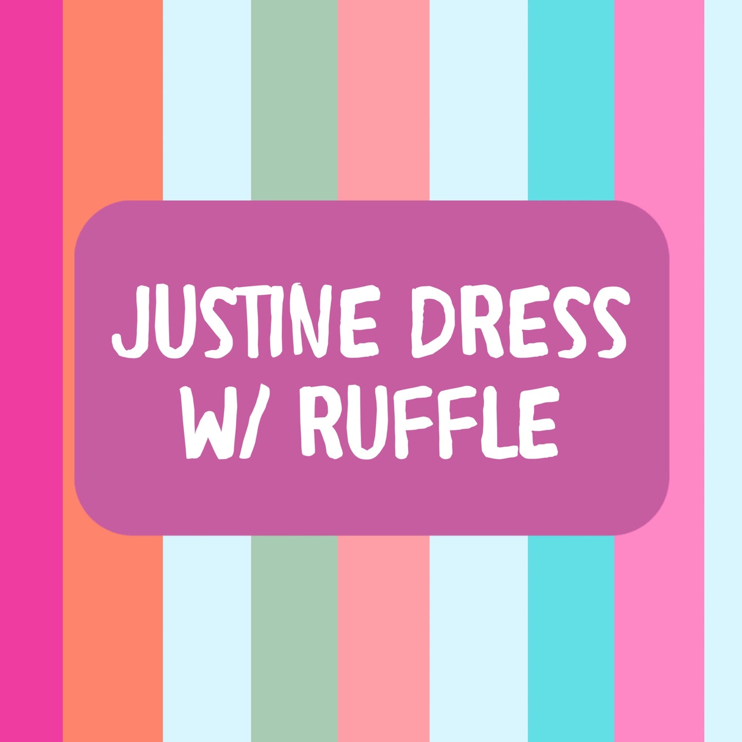 Justine dress with ruffle