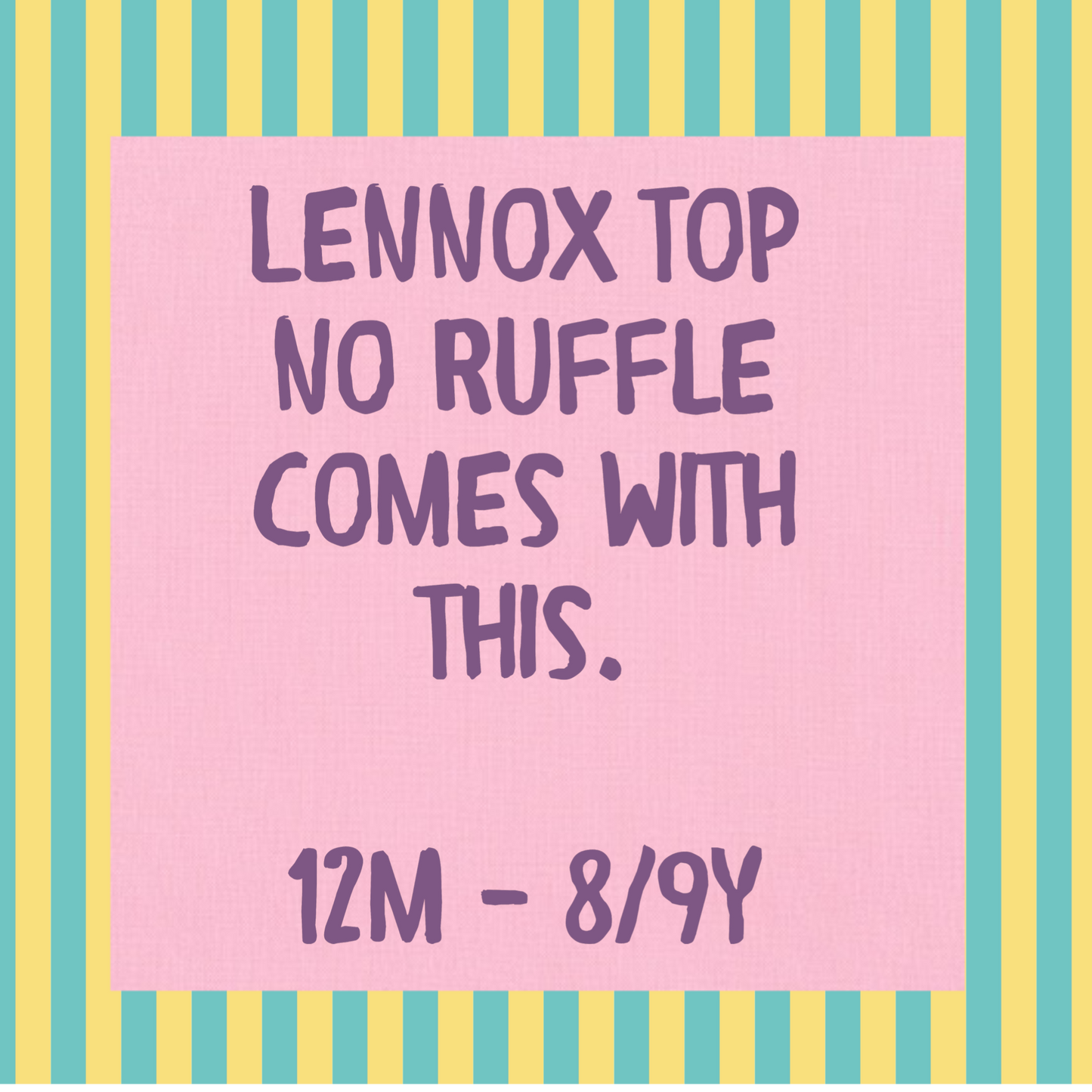 Lennox top 12m- 8/9y