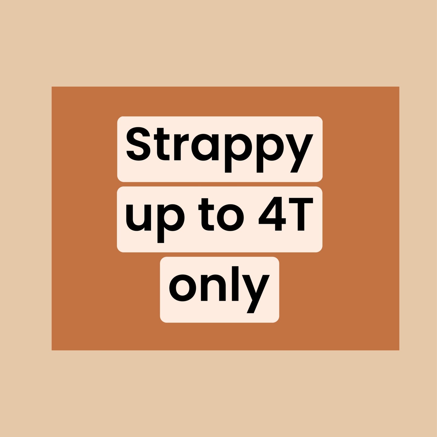 strappy romper up 4t runs 1-2 sizes big