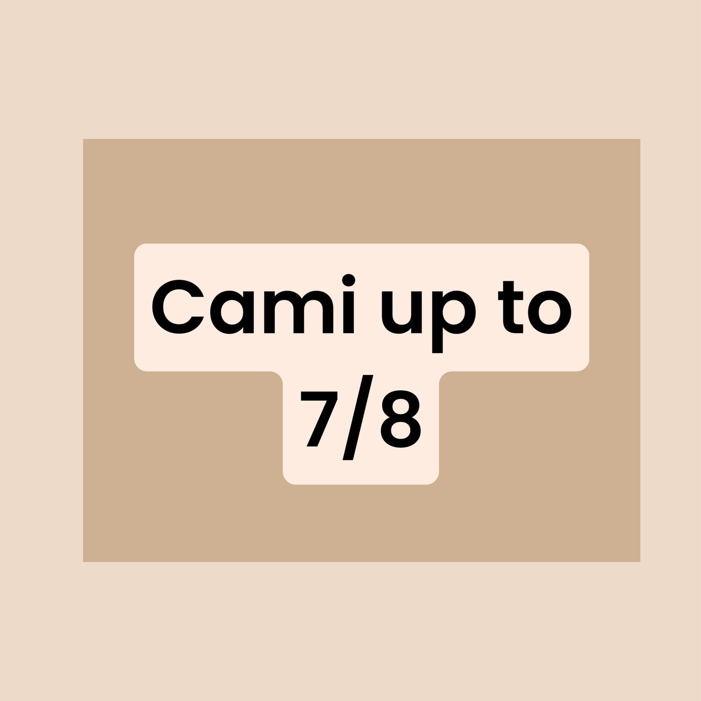 cami (tank) up to 7/8