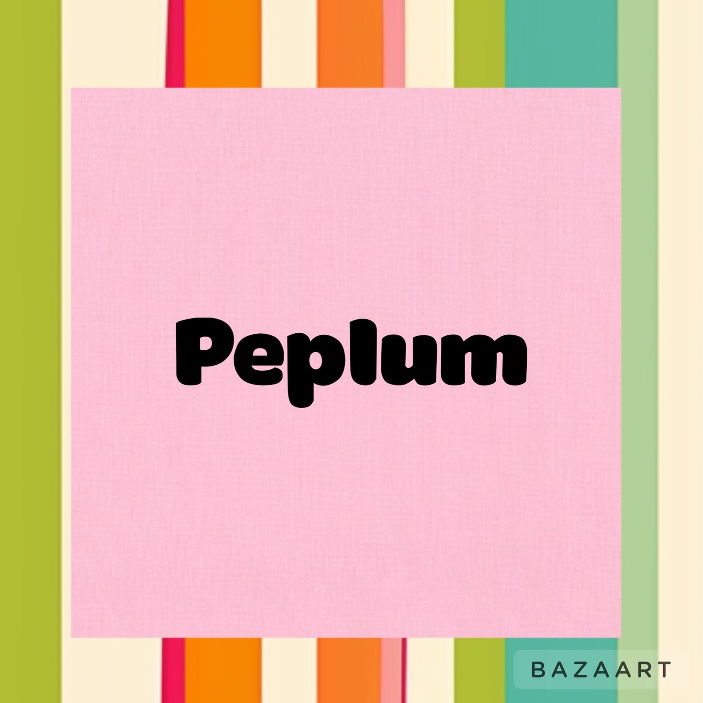 short or long sleeve peplum