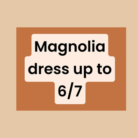 Magnolia dress up to 6/7 knee length long sleeve or short