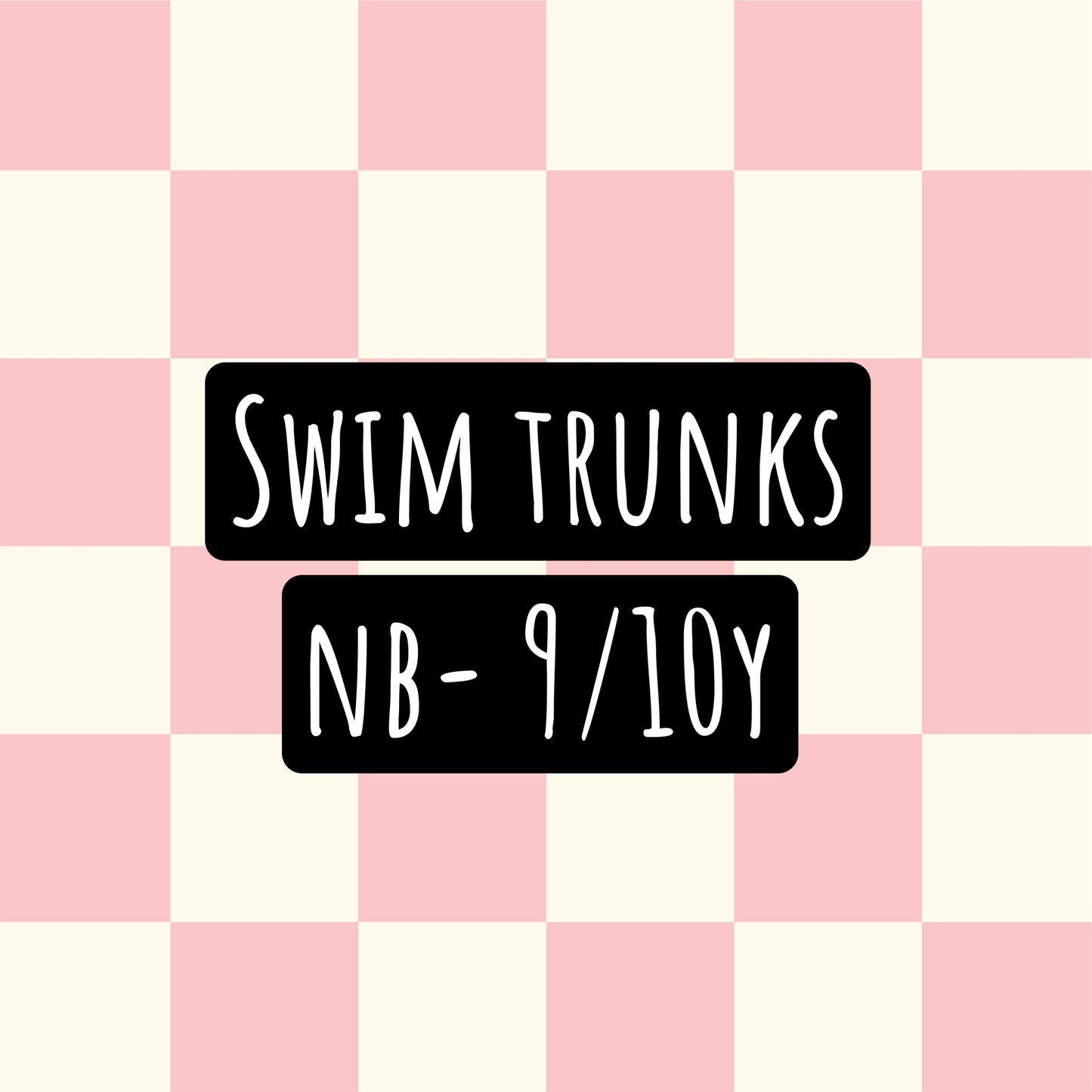 boys swim trunks nb- 9/10y