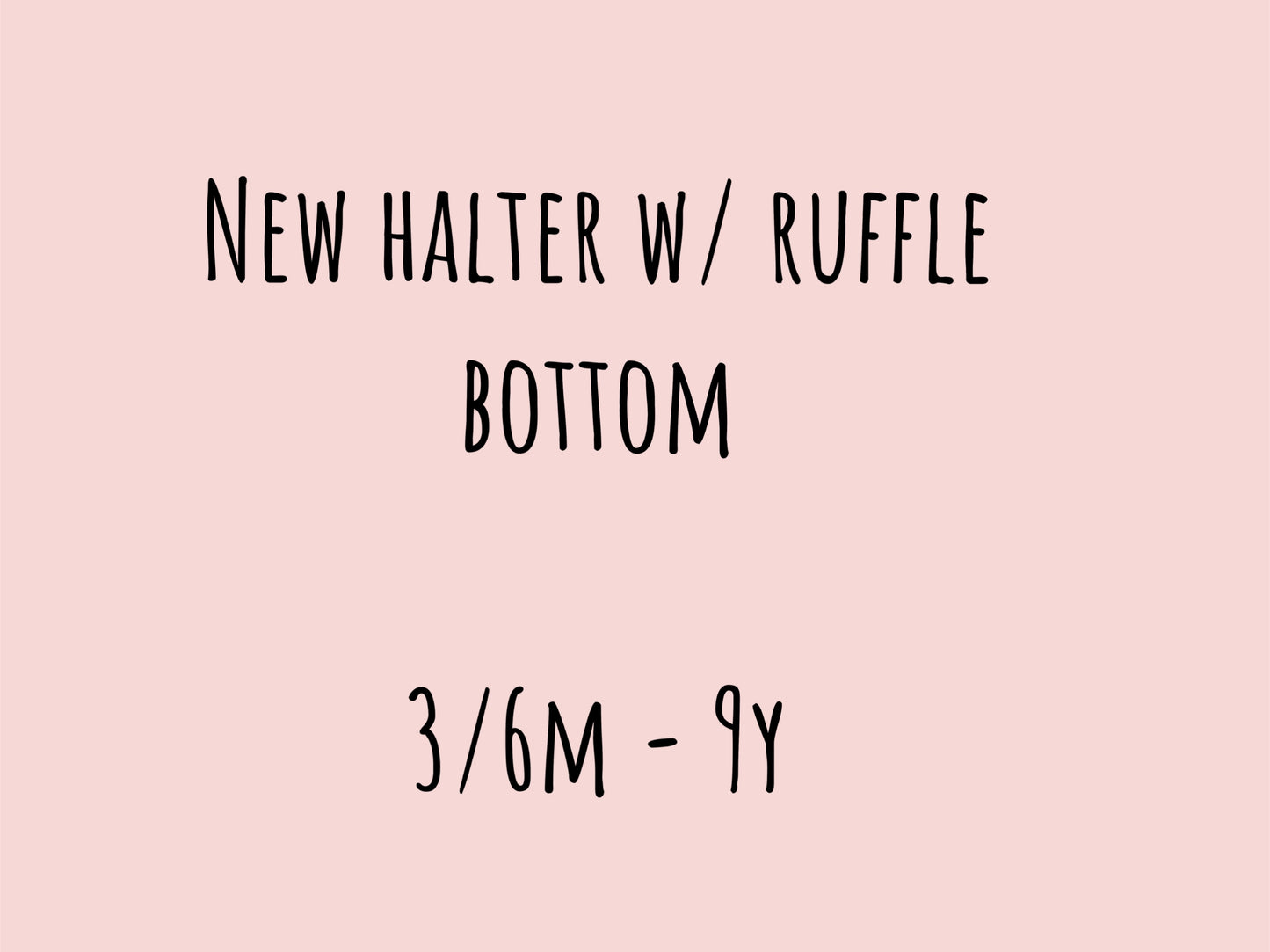 New ruffle halter