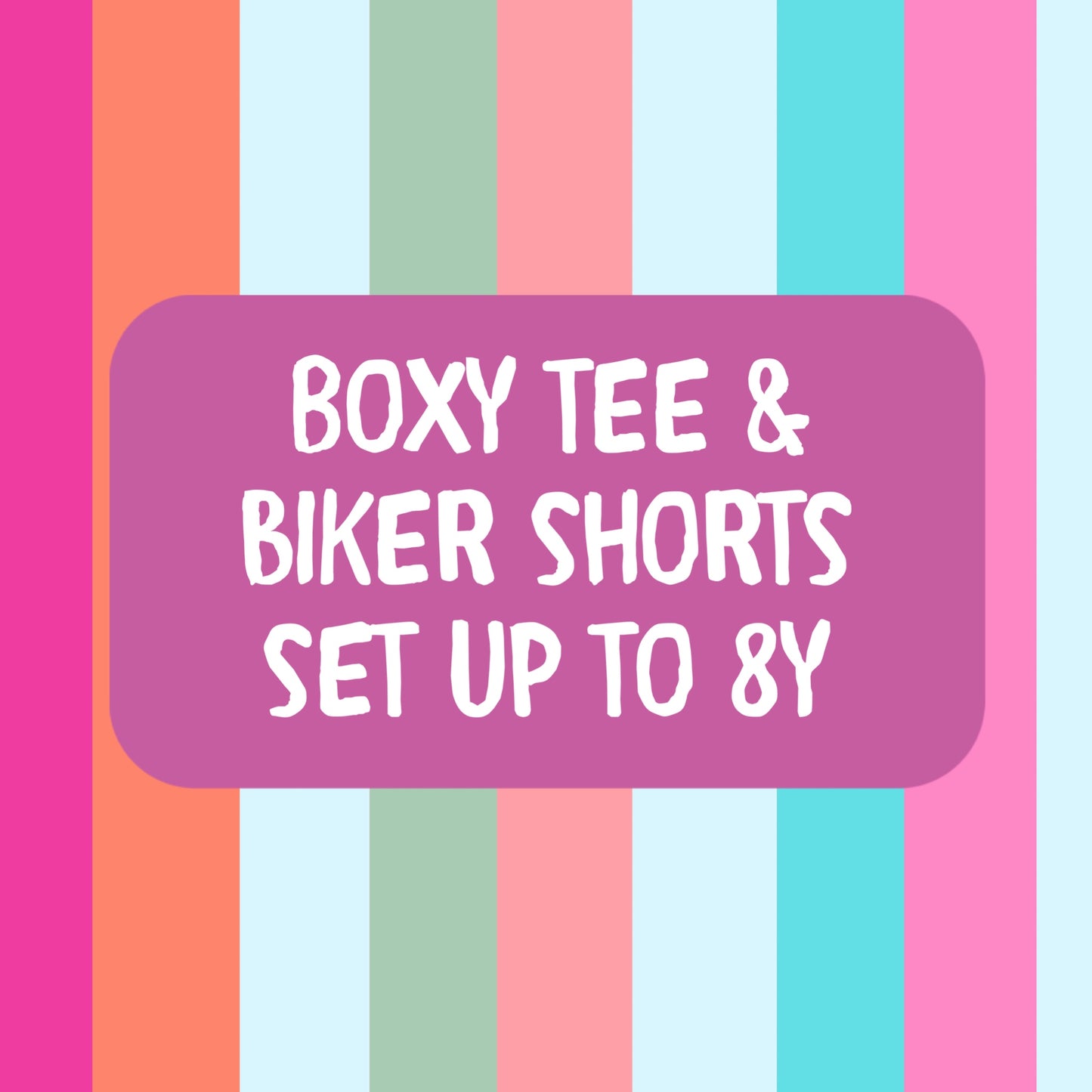 biker shorts & boxy set