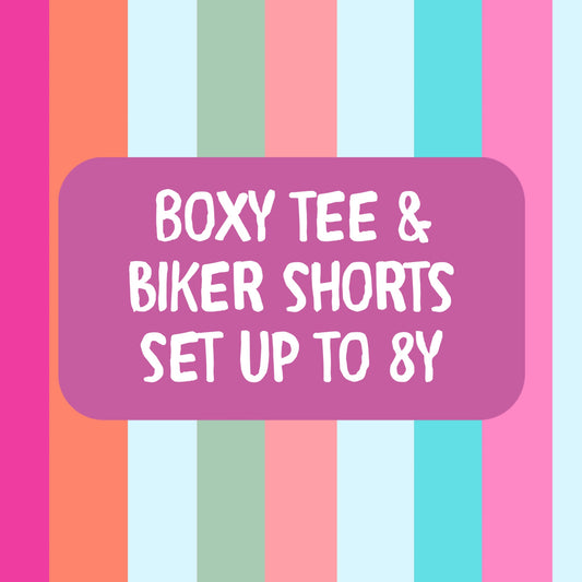 biker shorts & boxy set