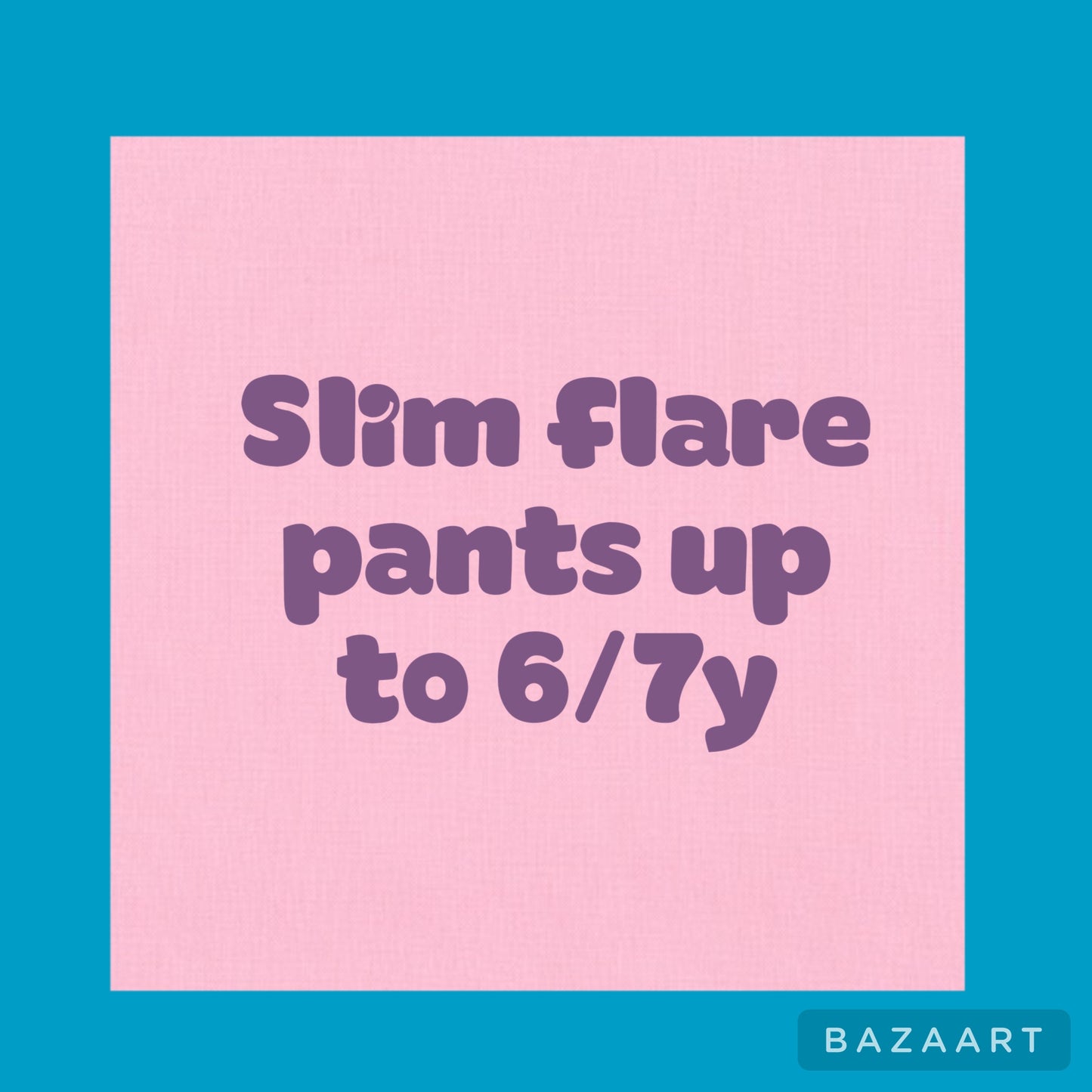 Slim flare pants