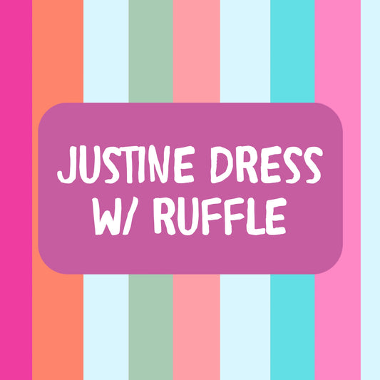 Justine dress with ruffle