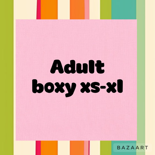 Adult boxy tee
