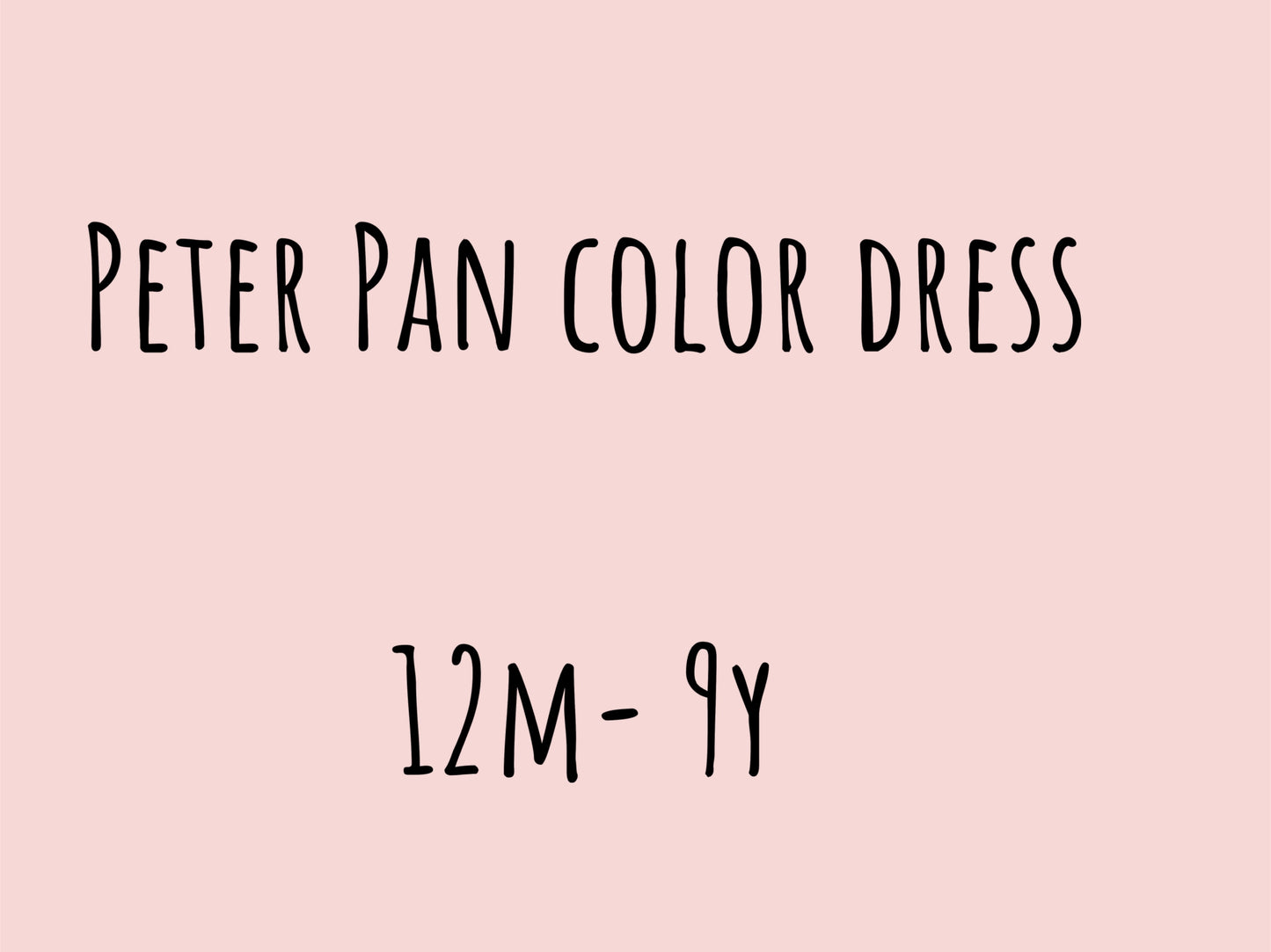 Peter Pan color dress